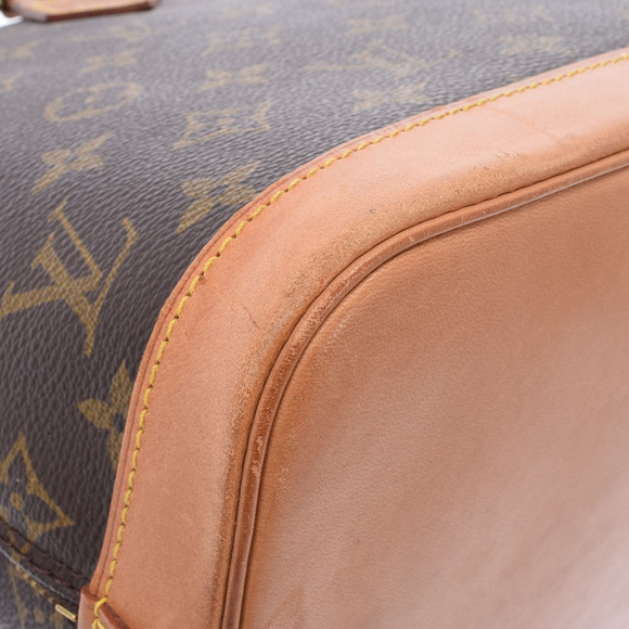 Louis Vuitton Monogram Alma Handbag Brown Canvas - Picture 6 of 9